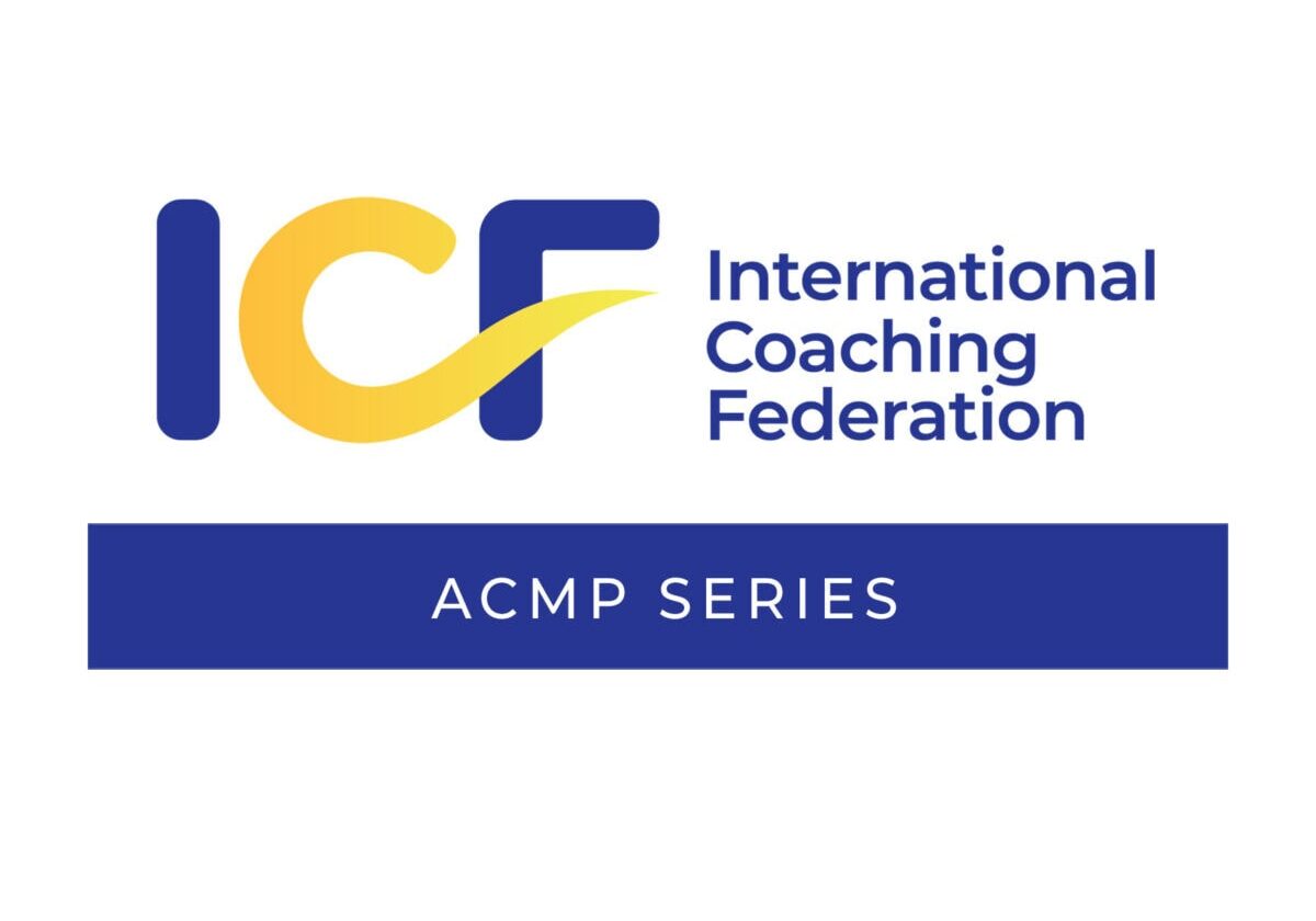 ICF ACMP Series logo for change management and coaching insights.