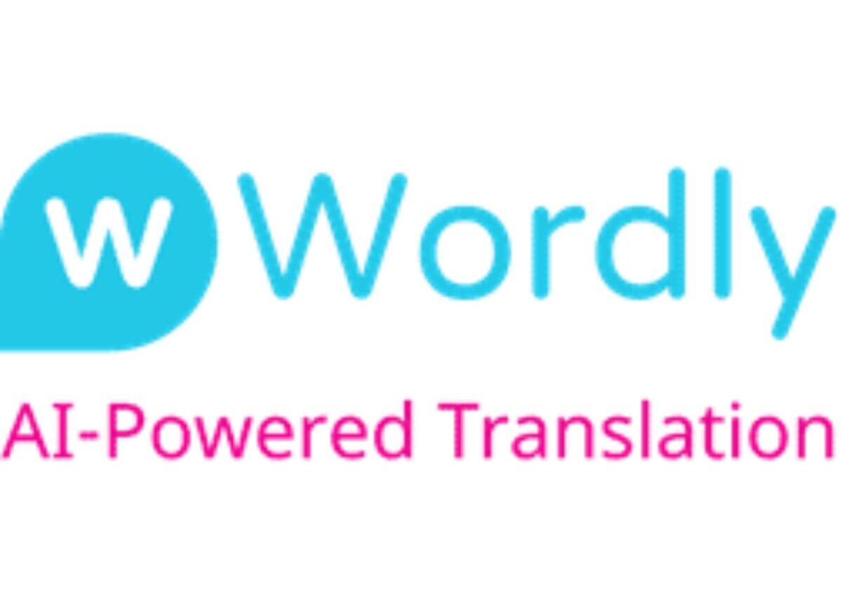 Wordly full color horizontal logo one white background.