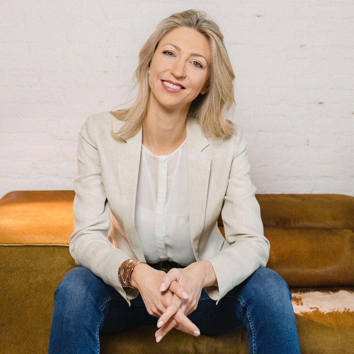 Headshot of Jurgita Micallef, PCC with the International Coaching Federation. With 20 years of experience across startups, government, and global enterprises, she empowers leaders worldwide.