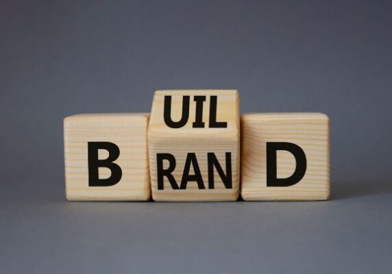 blocks spelling Build Brand