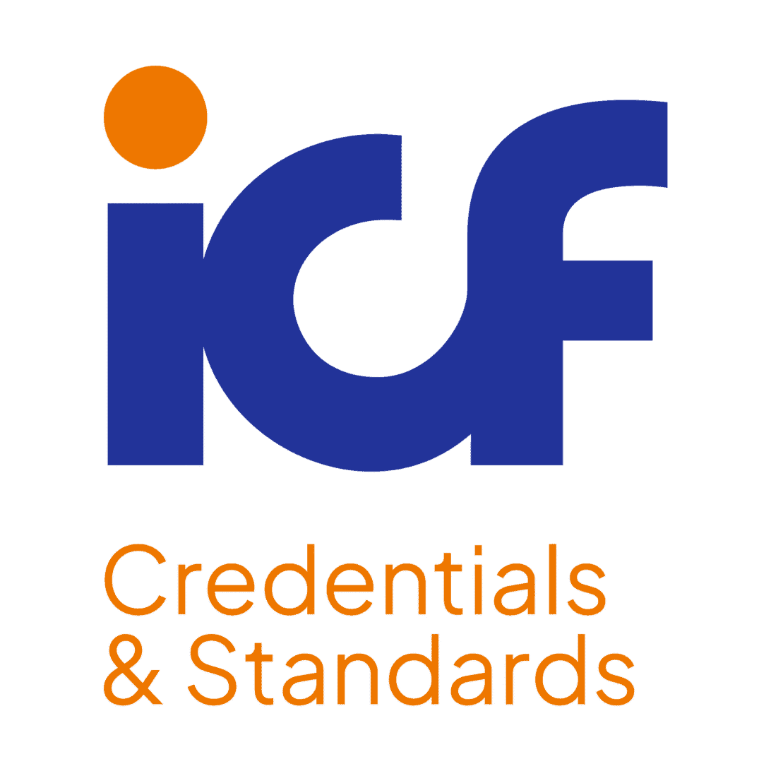 ICF Credentials and Standards full-color vertical logo